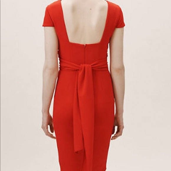 NWT Dress the Population x Anthro tangerine dress - Picture 2 of 8